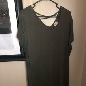 Olive green dress